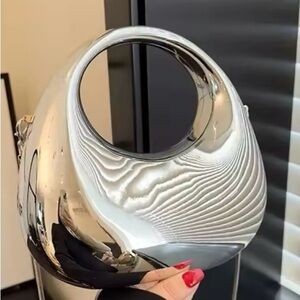 Silver Designer Women's Bag